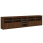 vidaXL Sideboard mit LED-Leuchten Braun Eichen-Optik 283x37x67 cm vidaXL Sideboard mit LED-Leuchten Braun Eichen-Optik 283x37x67 cm