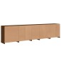 vidaXL Sideboard mit LED-Leuchten Braun Eichen-Optik 283x37x67 cm vidaXL Sideboard mit LED-Leuchten Braun Eichen-Optik 283x37x67 cm