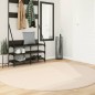 vidaXL Teppich HUARTE Kurzflor Weich und Waschbar Beige Ø 200 cm vidaXL Teppich HUARTE Kurzflor Weich und Waschbar Beige Ø 200 cm