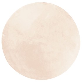 vidaXL Teppich HUARTE Kurzflor Weich und Waschbar Beige Ø 200 cm