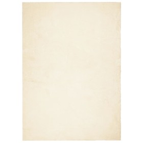 vidaXL Teppich HUARTE Kurzflor Weich und Waschbar Creme 120x170 cm
