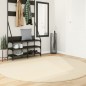 vidaXL Teppich HUARTE Kurzflor Weich und Waschbar Creme Ø 200 cm vidaXL Teppich HUARTE Kurzflor Weich und Waschbar Creme Ø 200 cm