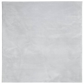 vidaXL Teppich HUARTE Kurzflor Weich und Waschbar Grau 160x160 cm