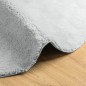 vidaXL Teppich HUARTE Kurzflor Weich und Waschbar Grau Ø 120 cm vidaXL Teppich HUARTE Kurzflor Weich und Waschbar Grau Ø 120 cm