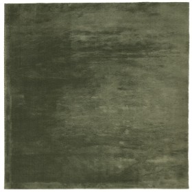 vidaXL Teppich HUARTE Kurzflor Weich und Waschbar Waldgrün 240x240 cm