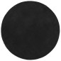 vidaXL Teppich HUARTE Kurzflor Weich und Waschbar Schwarz Ø 80 cm vidaXL Teppich HUARTE Kurzflor Weich und Waschbar Schwarz Ø 80 cm
