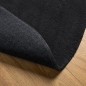 vidaXL Teppich HUARTE Kurzflor Weich und Waschbar Schwarz Ø 80 cm vidaXL Teppich HUARTE Kurzflor Weich und Waschbar Schwarz Ø 80 cm