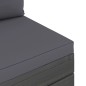 vidaXL Garten-Paletten-Mittelsofa mit Kissen Kiefernholz vidaXL Garten-Paletten-Mittelsofa mit Kissen Kiefernholz
