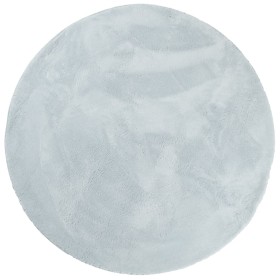 vidaXL Teppich HUARTE Kurzflor Weich und Waschbar Blau Ø 80 cm
