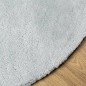 vidaXL Teppich HUARTE Kurzflor Weich und Waschbar Blau Ø 120 cm vidaXL Teppich HUARTE Kurzflor Weich und Waschbar Blau Ø 120 cm
