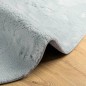 vidaXL Teppich HUARTE Kurzflor Weich und Waschbar Blau Ø 120 cm vidaXL Teppich HUARTE Kurzflor Weich und Waschbar Blau Ø 120 cm