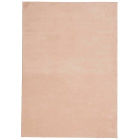 vidaXL Teppich HUARTE Kurzflor Weich und Waschbar Blassrosa 160x230 cm