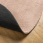vidaXL Teppich HUARTE Kurzflor Weich und Waschbar Blassrosa Ø 120 cm vidaXL Teppich HUARTE Kurzflor Weich und Waschbar Blassrosa Ø 120 cm