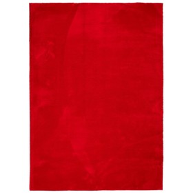 vidaXL Teppich HUARTE Kurzflor Weich und Waschbar Rot 200x280 cm