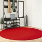 vidaXL Teppich HUARTE Kurzflor Weich und Waschbar Rot Ø 200 cm vidaXL Teppich HUARTE Kurzflor Weich und Waschbar Rot Ø 200 cm
