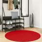 vidaXL Teppich HUARTE Kurzflor Weich und Waschbar Rot Ø 120 cm vidaXL Teppich HUARTE Kurzflor Weich und Waschbar Rot Ø 120 cm