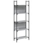 vidaXL Bücherregal 5 Böden Grau Sonoma 60,5x24x166,5 cm Holzwerkstoff vidaXL Bücherregal 5 Böden Grau Sonoma 60,5x24x166,5 cm Holzwerkstoff