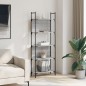 vidaXL Bücherregal 5 Böden Grau Sonoma 60,5x24x166,5 cm Holzwerkstoff vidaXL Bücherregal 5 Böden Grau Sonoma 60,5x24x166,5 cm Holzwerkstoff