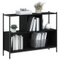 vidaXL Bücherregal Schwarz 102x28x77,5 cm Holzwerkstoff vidaXL Bücherregal Schwarz 102x28x77,5 cm Holzwerkstoff