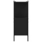 vidaXL Bücherregal Schwarz 102x28x77,5 cm Holzwerkstoff vidaXL Bücherregal Schwarz 102x28x77,5 cm Holzwerkstoff