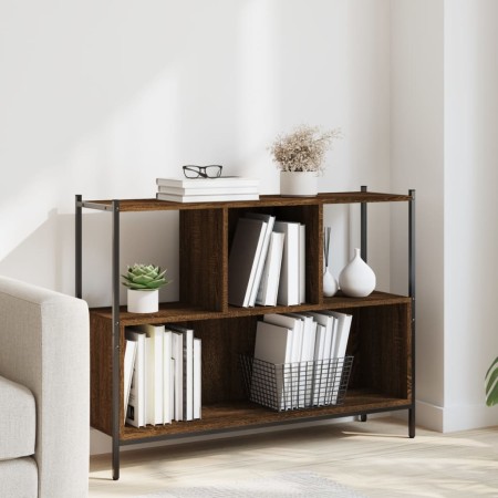 vidaXL Bücherregal Braun Eichen-Optik 102x28x77,5 cm Holzwerkstoff
