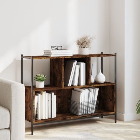vidaXL Bücherregal Räuchereiche 102x28x77,5 cm Holzwerkstoff