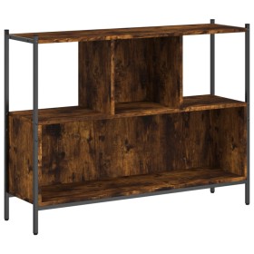 vidaXL Bücherregal Räuchereiche 102x28x77,5 cm Holzwerkstoff