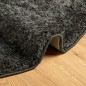 vidaXL Teppich ISTAN Hochflor Glänzend Anthrazit Ø 80 cm vidaXL Teppich ISTAN Hochflor Glänzend Anthrazit Ø 80 cm