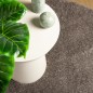 vidaXL Teppich ISTAN Hochflor Glänzend Grau Ø 200 cm vidaXL Teppich ISTAN Hochflor Glänzend Grau Ø 200 cm