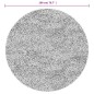 vidaXL Teppich ISTAN Hochflor Glänzend Grau Ø 200 cm vidaXL Teppich ISTAN Hochflor Glänzend Grau Ø 200 cm