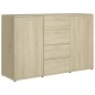 vidaXL Sideboard Sonoma-Eiche 120x35,5x75 cm Holzwerkstoff vidaXL Sideboard Sonoma-Eiche 120x35,5x75 cm Holzwerkstoff
