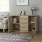 vidaXL Sideboard Sonoma-Eiche 120x35,5x75 cm Holzwerkstoff vidaXL Sideboard Sonoma-Eiche 120x35,5x75 cm Holzwerkstoff