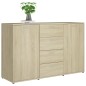 vidaXL Sideboard Sonoma-Eiche 120x35,5x75 cm Holzwerkstoff vidaXL Sideboard Sonoma-Eiche 120x35,5x75 cm Holzwerkstoff