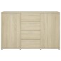 vidaXL Sideboard Sonoma-Eiche 120x35,5x75 cm Holzwerkstoff vidaXL Sideboard Sonoma-Eiche 120x35,5x75 cm Holzwerkstoff