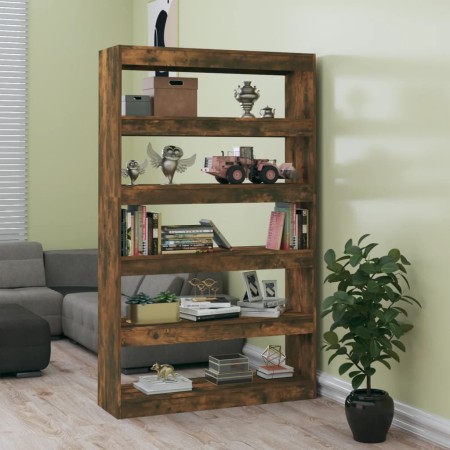 vidaXL Bücherregal/Raumteiler Räuchereiche 100x30x166 cm