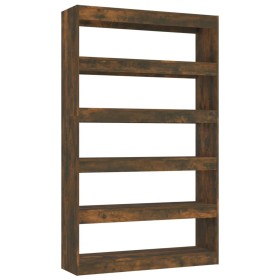 vidaXL Bücherregal/Raumteiler Räuchereiche 100x30x166 cm