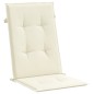 vidaXL Gartenstuhlauflagen für Hochlehner 2Stk. Creme 120x50x3cm Stoff vidaXL Gartenstuhlauflagen für Hochlehner 2Stk. Creme 120x50x3cm Stoff