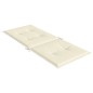 vidaXL Gartenstuhlauflagen für Hochlehner 2Stk. Creme 120x50x3cm Stoff vidaXL Gartenstuhlauflagen für Hochlehner 2Stk. Creme 120x50x3cm Stoff
