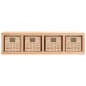 vidaXL Wandregal mit Körben 62x18x16 cm Massivholz Nussbaum vidaXL Wandregal mit Körben 62x18x16 cm Massivholz Nussbaum
