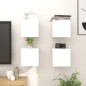 vidaXL TV-Wandschränke 4 Stk. Weiß 30,5x30x30 cm vidaXL TV-Wandschränke 4 Stk. Weiß 30,5x30x30 cm