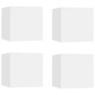 vidaXL TV-Wandschränke 4 Stk. Weiß 30,5x30x30 cm vidaXL TV-Wandschränke 4 Stk. Weiß 30,5x30x30 cm