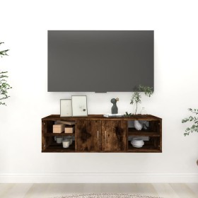 vidaXL Wandregal Räuchereiche 102x30x29 cm Holzwerkstoff
