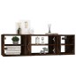 vidaXL Wandregal Räuchereiche 102x30x29 cm Holzwerkstoff