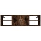 vidaXL Wandregal Räuchereiche 102x30x29 cm Holzwerkstoff