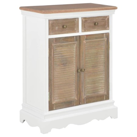 vidaXL Sideboard Weiß 60x30x80 cm Massivholz