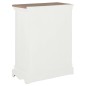 vidaXL Sideboard Weiß 60x30x80 cm Massivholz vidaXL Sideboard Weiß 60x30x80 cm Massivholz