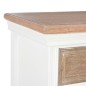 vidaXL Sideboard Weiß 60x30x80 cm Massivholz vidaXL Sideboard Weiß 60x30x80 cm Massivholz