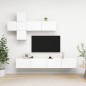 vidaXL 7-tlg. TV-Schrank-Set Weiß Holzwerkstoff vidaXL 7-tlg. TV-Schrank-Set Weiß Holzwerkstoff
