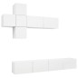 vidaXL 7-tlg. TV-Schrank-Set Weiß Holzwerkstoff vidaXL 7-tlg. TV-Schrank-Set Weiß Holzwerkstoff