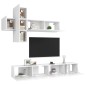vidaXL 7-tlg. TV-Schrank-Set Weiß Holzwerkstoff vidaXL 7-tlg. TV-Schrank-Set Weiß Holzwerkstoff